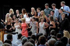 Foto zum Artikel: Der Abiturjahrgang 2010 zeigte sich bei seiner…