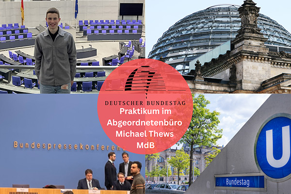 Foto: Eindrücke von Julius Praktikum in Berlin.