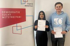 Foto zum Artikel: Unsere Schulsiegerin Sena Al-Zein und Schulsieger…